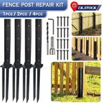 Heavy Duty Fence Post Repair Kit Stake Anchor Ground Spike For Repair Fence Post