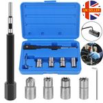 Diesel Injector Nozzle Seat Cutter Cleaner Tool Set Remover Flat  Angled Reamer
