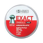 JSB Exact Diabolo Short 8.44gr .177 4.52 Air Pellets Full Tins 500 Fast Dispatch