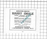 Harry Smale Detective Service London - 1939 Small Advert