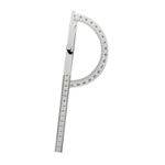 Angle Finder Stainless Steel Protractor Portable Gift Woodworking Ruler for