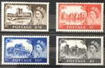 GB QEII 1963 Wilding Castles Set of 4 BW Printing SG595a - SG598a MNH