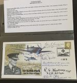 GB RAF COVER "SIR KEITH PARK & SIEGE OF MALTA" WITH 10 SIGNATURES