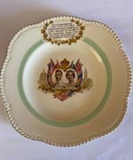 Royal commemorative plate 1939 King George VI & Q.E.  Canada and United States