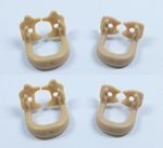 4x Dental Resin Kerr Soft Clamp Universal Rubber Dam Sheet Brown Molar Premolar