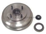 FORD FIESTA MK6 02-08 REAR 1 BRAKE DRUM + FITTED WHEEL BEARING HUB NUT ABS RING