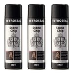 Tetrosyl SCS500 Stonechip Protection Underseal Aerosol Spray Paint Black x3