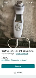 Opatra Dermisonic Anti Aging Facial Massager Brand New Boxed Sealed , RRP 245