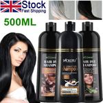 Natural Herbal Hair Dye Shampoo Permanent Instant Dye Hair Color Shampoo 500ml
