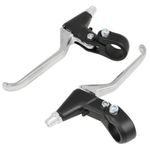 Pair of Alloy Brake Levers Three Finger for Mountain Bikes Bicycle Accessory