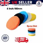 5Pcs Hex-Logic Buffing Polishing Pads for Car Buffer Polisher 6 Inch 150mm New