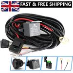 12V Universal Spot Working Light Fog Lamp Wiring Harness Switch Relay Kit 1 Lead
