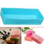 DIY Silicone Soap Mold Rectangle Rose Toast Cake Bread Candle Chocolate Mould