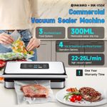 INKBIRD Food Vacuum Sealer Machine INK-VS04 Dual Motor Pump Cutter Dry Moist UK