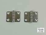 2 x Door Hinge 45 x 37mm Stainless Steel Foldable Horsebox Yacht Boat Marine RV