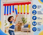 Hanging Reaction Training Game Set EVA Foam Sticks Remote Hooks Rope Age 4-7