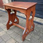   English Oak Church Organist Bench. Gothic . C1895.  £175
