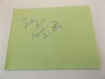6" x 4.5" AUTOGRAPH BOOK PAGE SIGNED BY GENE PITNEY AND RORY BREMNER