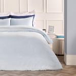 OHS Plain Duvet Cover & Pillowcase Reversible Bedding Set OR Fitted Sheet