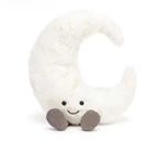 21CM Jellycat Amuseables Moon Medium Plush Toy Doll Gift Tags + Dust Bag Pillow