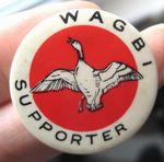 Wildfowlers' Association Of Great Britain & Ireland WAGBI 1970s Button Pin Badge
