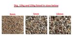 Aquarium Gravel 5kg 10kg 25kg Fine 3mm Medium 5mm Large 10m Fish Tank Substrate 