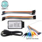 Logic Analyser 8 Channel 24MHz USB Analyzer Dupont cable optional Test Hooks