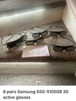 Samsung 3D Active Glasses SSG-5100GB. X6 Pairs and Instructions Included