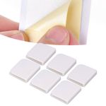 6Pcs/Set Shower Curtain Clips White Self Adhesive 4.5x5cm For Home
