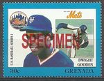 Grenada 1988 Sport American Baseball USA Dwight Gooden Specimen Proof MNH