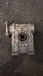 Siti MI50A Right Angle gearbox with foot mount, 15:1 ratio and IEC71B14 mounting