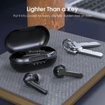 Wireless Bluetooth Earbuds Noise Cancelling Touch Control Waterproof Black/White