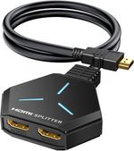 HDMI Splitter 1 in 2 out for Dual Monitors, 4K HDMI Adapter for Double Screens