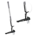 Weed Puller Stand Up Weeder Hand Tool with 4 Claws Foot Pedal Long Root Picker