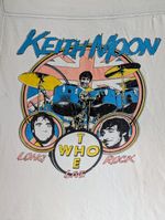 The Who Original Thrashed Concert Tshirt Keith Moon On Back Wear As Is or DIY