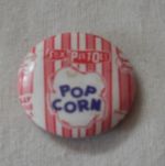 SEX PISTOLS 25mm VINTAGE PIN BADGE 'POPCORN LOGO' NEW/OLD SHOP STOCK
