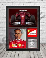 Lewis Hamilton Signed Photo Print Poster Formula One Mercedes Memorabilia
