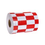 Reflective Tape, 6 Inch x 82 ft Safety Reflector Tape, Red White