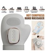 Electric Hand Massager with Airbag Compression Warm Heating Glove Massager UK