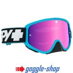 SPY WOOT GOGGLES MOTOCROSS MX BIKE - SLICE BLUE PINK SPECTRE MIRROR LENS