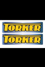 Torker Fork decal set  - Old school BMX - 80s Restoration Stickers Chrome Backed
