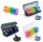 7 Day Pill Box Organiser AM PM Pop Open Weekly Large Pill Box Case 2 Times a Day