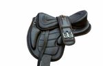 SOFT LEATHER TREELESS HORSE SADDLE BLACK & BROWN COLOR