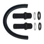 Water Butt Connector Pipe Link Kit Downpipe Rain Barrel Connecting Hose Kit 25mm