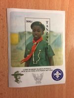 Tanzania 1992 Boy Scouts Lord Baden-Powell Souvenir Sheet Mint Never Hinged MNH