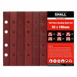 SHALL 120PC Sandpaper Sanding Sheets Fine Medium Coarse 40 60 80 120 180 240 Gri