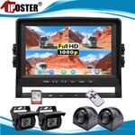 Complete 7" DVR 1080P 4-Camera Vehicle Monitor Kit w/ Recording & Night Vision