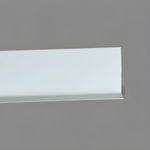 White  sit on skirting - 2m lengths, 100mm, Flexible PVC 
