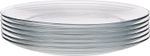 Duralex Lys Glass Dinner Plates - 6pc - Clear Dinner Pplate  23.5cm 9" Clear