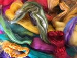 150 gms Waste Merino and fibres for Needle & Wet Felting 